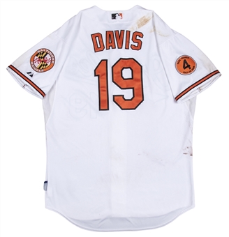 2013 Chris Davis Game Used Baltimore Orioles Jersey (MLB Authenticated)